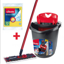 Vileda Ultramax Box šluostė + šluostės (3 vnt.).