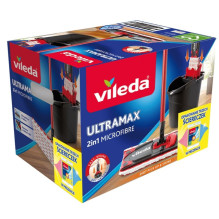 Vileda Ultramax Box šluostė + šluostės (3 vnt.).