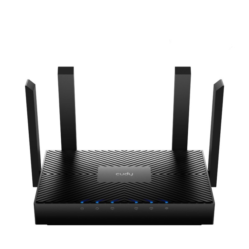 „Cudy WR3000“ belaidis maršrutizatorius Gigabito eternetas Dviejų dažnių (2,4 GHz / 5 GHz) Juodas