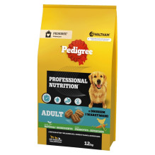 PEDIGREE Professional Nutrition suaugusių šunų sausas ėdalas su paukštiena ir daržovėmis, vidutinėms ir didelėms veislėm
