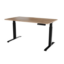 Stalas su elektriniu aukščio reguliavimu MOON LONG 150x80x72-120 juodas / wotan