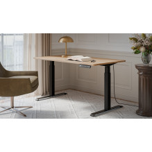Desk with electric height adjustment MOON LONG 150x80x72-120 black / wotan Desk with electric height adjustment MOON LONG 150x80x72-120 black / wotan