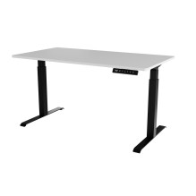 Stalas su elektriniu aukščio reguliavimu MOON LONG 150x80x72-120 juodas / baltas Stalas su elektriniu aukščio reguliavimu MOON LONG 150x80x72-120 juodas / baltas