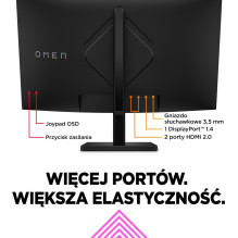 HP OMEN by HP 32c kompiuterio monitorius 80 cm (31,5 colio) 2560 x 1440 pikselių „Quad HD“ juodas