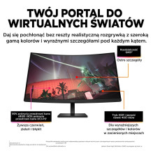 HP OMEN by HP 32c kompiuterio monitorius 80 cm (31,5 colio) 2560 x 1440 pikselių „Quad HD“ juodas