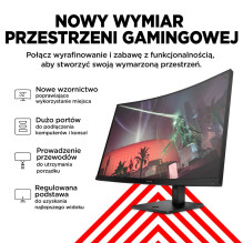 HP OMEN by HP 32c kompiuterio monitorius 80 cm (31,5 colio) 2560 x 1440 pikselių „Quad HD“ juodas