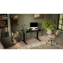 Desk with electric height adjustment MOON 121x67x72-120 black Desk with electric height adjustment MOON 121x67x72-120 black