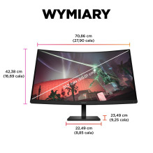 HP OMEN by HP 32c kompiuterio monitorius 80 cm (31,5 colio) 2560 x 1440 pikselių „Quad HD“ juodas