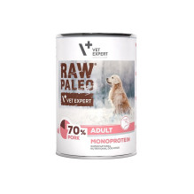 VETEXPERT Raw Paleo Adult Monoprotein Kiauliena - šlapias šunų ėdalas - 400 g