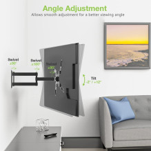 Techly 23-55 Universal LCD TV Wall Mount Bracket Black" ICA-PLB 136M Techly 23-55 Universal LCD TV Wall Mount Bracket Black" ICA-PLB 136M