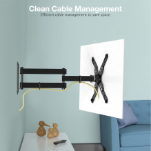 Techly 23-55 Universal LCD TV Wall Mount Bracket Black" ICA-PLB 136M Techly 23-55 Universal LCD TV Wall Mount Bracket Black" ICA-PLB 136M