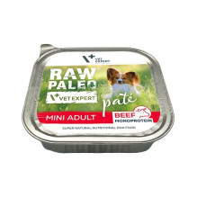 VETEXPERT Raw Paleo Pate Mini Adult Beef - šlapias šunų ėdalas - 150 g VETEXPERT Raw Paleo Pate Mini Adult Beef - šlapias šunų ėdalas - 150 g