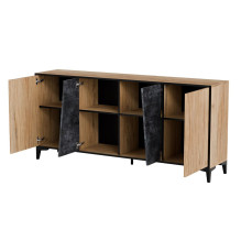 Cama 4D komoda OVO 180x38xH83 ąžuolo / betono spalvos Cama 4D komoda OVO 180x38xH83 ąžuolo / betono spalvos