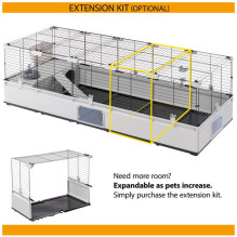FERPLAST Modular 4 - narvas triušiams ir naminėms jūrų kiaulytėms - 179 x 72 x 56 cm FERPLAST Modular 4 - narvas triušiams ir naminėms jūrų kiaulytėms - 179 x 72 x 56 cm