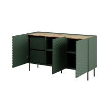 3D2SZ ONDA komoda 150x45xA85 žalia 3D2SZ ONDA komoda 150x45xA85 žalia