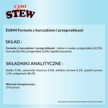 INABA Ciao troškinti vištienos ir šukutės - kačių skanėstai - 40 g