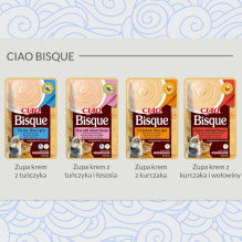 INABA Ciao Bisque tuno ir lašišos skanėstai katėms - 40 g INABA Ciao Bisque tuno ir lašišos skanėstai katėms - 40 g