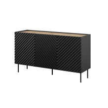 3D2SZ ONDA komoda 150x45x85 juoda 3D2SZ ONDA komoda 150x45x85 juoda