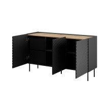 3D2SZ ONDA chest of drawers 150x45x85 black