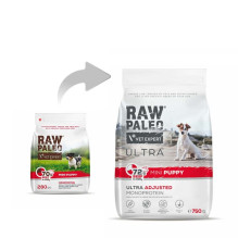 VETEXPERT Raw Paleo Ultra Mini Puppy Beef - sausas maistas mažų veislių šuniukams - 750 g VETEXPERT Raw Paleo Ultra Mini Puppy Beef - sausas maistas mažų veislių šuniukams - 750 g