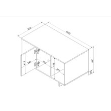 Cama Coffee table / lawn ALMA 100x55xh55 cashmere