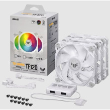 ASUS TUF GAMING TF120 ARGB WHITE EDITION 3IN1 oro aušintuvas 12 cm 3 vnt.