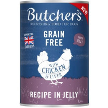 BUTCHER\'S Original Mega pakuotė mišrių gabaliukų drebučiuose - šlapias šunų ėdalas - 6 x 400 g BUTCHER\'S Original Mega pakuotė mišrių gabaliukų drebučiuose - šlapias šunų ėdalas - 6 x 400 g