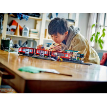 LEGO CITY 60423 Miesto centro tramvajus ir stotis