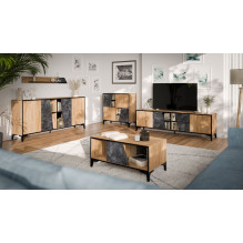 Cama OVO shelf 130x20xH15 oak / concrete Cama OVO shelf 130x20xH15 oak / concrete