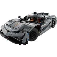 LEGO TECHNIC 42173 Koenigsegg Jesko Absoliučiai pilkas hiperautomobilis