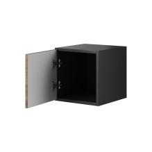 Cama full storage cabinet ROCO RO5 37 / 37 / 39 white / black / white Cama full storage cabinet ROCO RO5 37 / 37 / 39 white / black / white