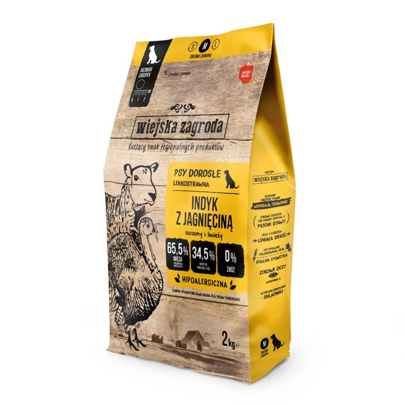 Wiejska Zagroda Kalakutienos pašarai su ėriena 2 kg