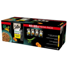 SHEBA Nature\'s Collection paukštienos skonio drebučiuose - šlapias kačių ėdalas - 40 x 85 g SHEBA Nature\'s Collection paukštienos skonio drebučiuose - šlapias kačių ėdalas - 40 x 85 g