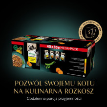 SHEBA Nature\'s Collection paukštienos skonio drebučiuose - šlapias kačių ėdalas - 40 x 85 g SHEBA Nature\'s Collection paukštienos skonio drebučiuose - šlapias kačių ėdalas - 40 x 85 g