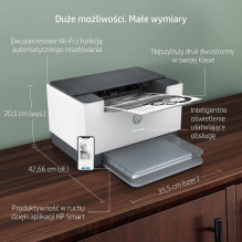 HP LaserJet M209dw Printer, Black and white, Printer for Home and home office, Print, Two-sided printing Compact Size En