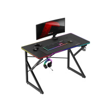 Huzaro Hero 1.7 RGB Black - žaidimų stalas