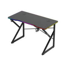 Huzaro Hero 1.7 RGB Black - žaidimų stalas