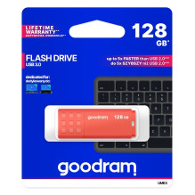 Goodram UME3-1280O0R11 USB flash drive 128 GB USB Type-A 3.2 Gen 1 (3.1 Gen 1) Orange Goodram UME3-1280O0R11 USB flash drive 128 GB USB Type-A 3.2 Gen 1 (3.1 Gen 1) Orange