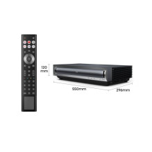 „Hisense PX3 Laser Cinema TV 4K“ duomenų projektorius, itin trumpo nuotolio, 2800 ANSI liumenų, 2160p (3840 x 2160), juo