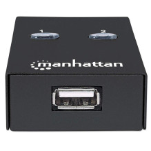Manhattan USB-A Automatic Sharing Switch, 2x USB-B Ports, 480 Mbps (USB 2.0), Dual Control (Auto-Sensing or Manual), USB Manhattan USB-A Automatic Sharing Switch, 2x USB-B Ports, 480 Mbps (USB 2.0), Dual Control (Auto-Sensing or Manual), USB