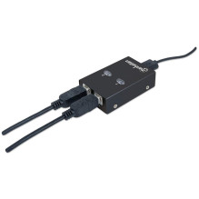 Manhattan USB-A Automatic Sharing Switch, 2x USB-B Ports, 480 Mbps (USB 2.0), Dual Control (Auto-Sensing or Manual), USB Manhattan USB-A Automatic Sharing Switch, 2x USB-B Ports, 480 Mbps (USB 2.0), Dual Control (Auto-Sensing or Manual), USB