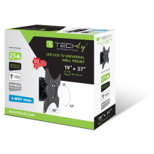 „Techly“ 19–37 colių sieninis laikiklis LED LCD televizoriui, pasukamas, juodas, ICA-LCD 2900B „Techly“ 19–37 colių sieninis laikiklis LED LCD televizoriui, pasukamas, juodas, ICA-LCD 2900B