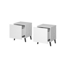 Cama Bedside table NOVA 44x40x52 white matt Cama Bedside table NOVA 44x40x52 white matt