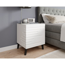 Cama Bedside table NOVA 44x40x52 white matt Cama Bedside table NOVA 44x40x52 white matt