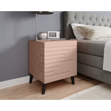 Cama naktinis staliukas NOVA 44x40x52 rožinis matinis Cama naktinis staliukas NOVA 44x40x52 rožinis matinis