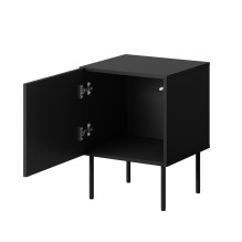 Bedside table 2 pcs. PALAZZO 44.5x40x59 black + oak craft Bedside table 2 pcs. PALAZZO 44.5x40x59 black + oak craft