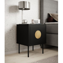 Bedside table 2 pcs. PALAZZO 44.5x40x59 black + oak craft Bedside table 2 pcs. PALAZZO 44.5x40x59 black + oak craft