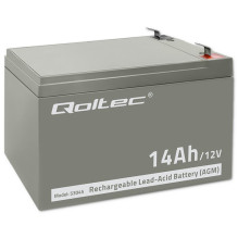 Qoltec 53045 AGM akumuliatorius, 12 V, 14 Ah Qoltec 53045 AGM akumuliatorius, 12 V, 14 Ah