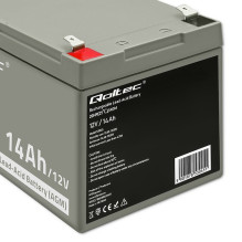 Qoltec 53045 AGM akumuliatorius, 12 V, 14 Ah Qoltec 53045 AGM akumuliatorius, 12 V, 14 Ah