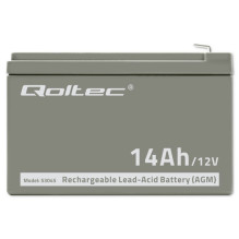 Qoltec 53045 AGM akumuliatorius, 12 V, 14 Ah Qoltec 53045 AGM akumuliatorius, 12 V, 14 Ah